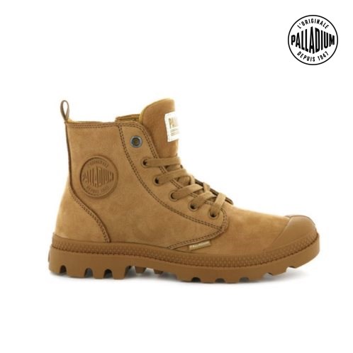 Palladium Pampa Hi Zip Nubuck Stiefel Damen Braun | CH-1CVK4