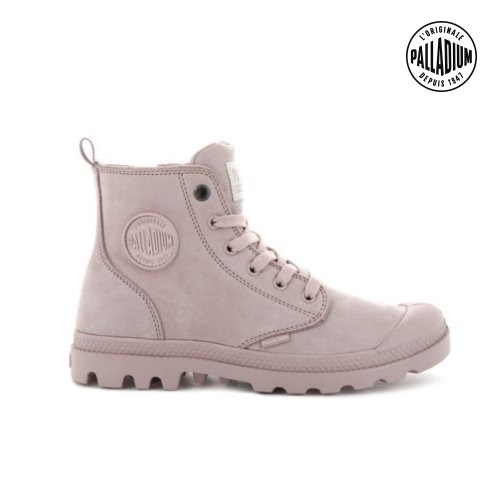 Palladium Pampa Hi Zip Nubuck Stiefel Damen Rosa | CH-4KGF8