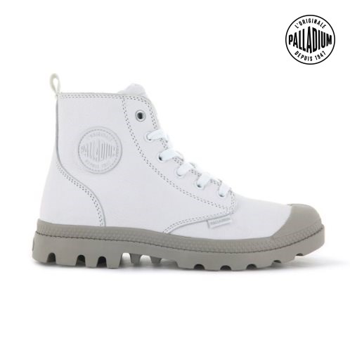 Palladium Pampa Hi Zip SL Stiefel Damen Weiß | CH-0QTI9