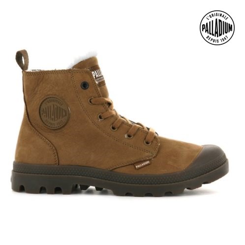 Palladium Pampa Hi Zip WL Stiefel Herren Braun | CH-5OBJ4