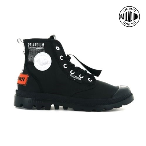 Palladium Pampa Lite Overlab Stiefel Damen Schwarz | CH-1ZSQ7