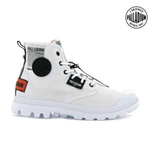 Palladium Pampa Lite Overlab Stiefel Damen Weiß | CH-5JYU4