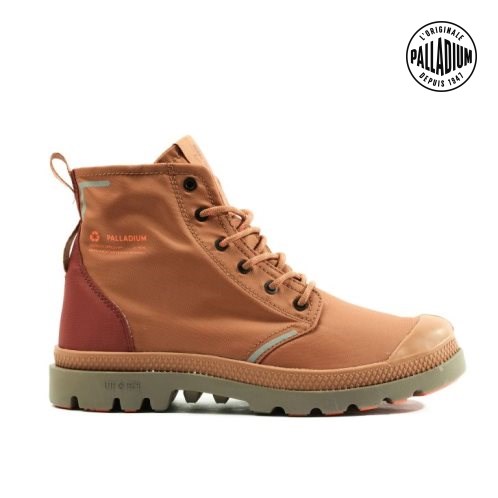 Palladium Pampa Lite+ Recycle WP+ Stiefel Damen Braun | CH-1GRN3