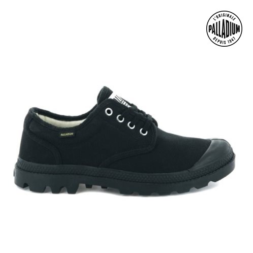 Palladium Pampa OX Originale Oxfords Schuhe Herren Schwarz | CH-1WJX6