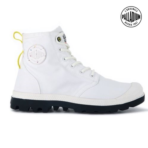 Palladium Pampa Recycle Wasserdichte+ 2 Stiefel Damen Weiß | CH-7CUN8