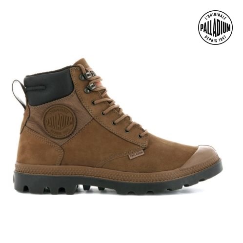 Palladium Pampa Shield WP+ LUX Stiefel Damen Braun | CH-4IWK0