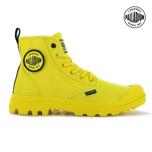 Palladium Pampa Smiley Change Stiefel Damen Gelb | CH-3ZXT8