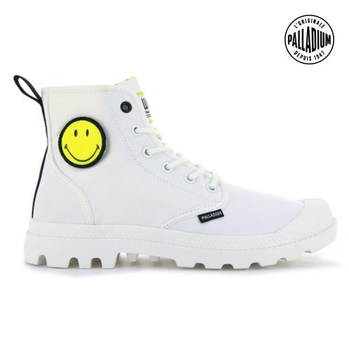 Palladium Pampa Smiley Change Stiefel Herren Weiß | CH-0RJA9