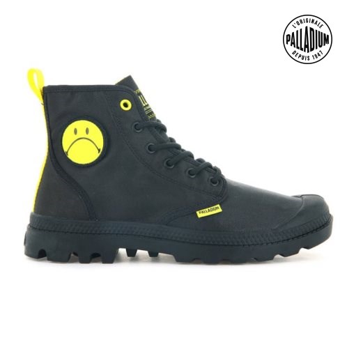 Palladium Pampa Smiley Change Stiefel Herren Schwarz | CH-4BTK7