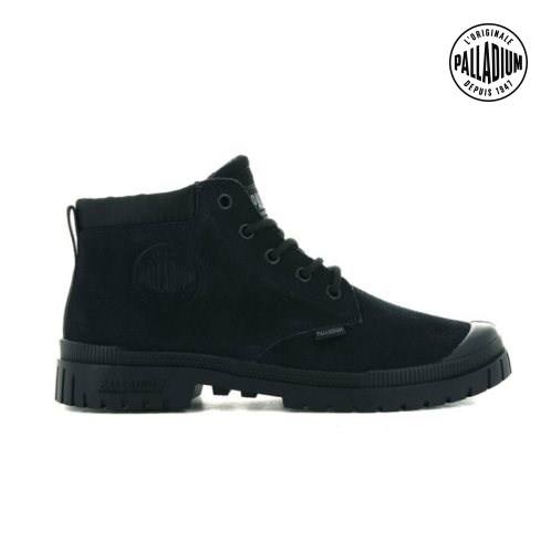 Palladium Pampa Sp20 Cuff Low Stiefel Damen Schwarz | CH-7JSW1