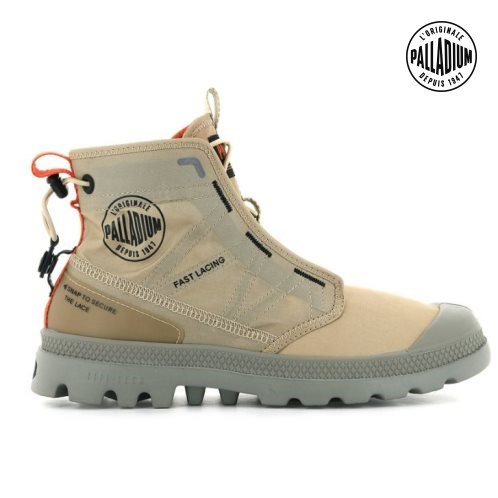 Palladium Pampa Travel Lite Stiefel Herren Khaki | CH-0SRM7