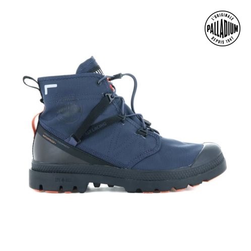 Palladium Pampa Travel Lite+ Wasserdichte Stiefel Damen Navy | CH-0KVT6