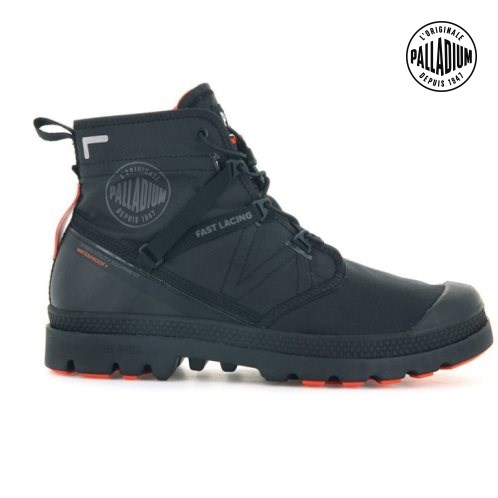 Palladium Pampa Travel Lite+ Wasserdichte Stiefel Herren Schwarz | CH-3NVI1