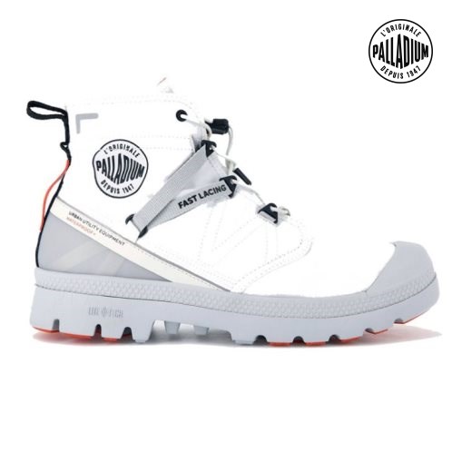 Palladium Pampa Travel Lite+ Wasserdichte Stiefel Damen Weiß | CH-4DOB7