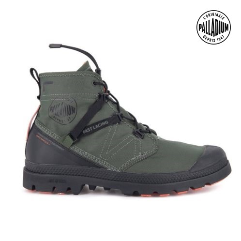 Palladium Pampa Travel Lite+ Wasserdichte Stiefel Damen Olivgrün | CH-7RVQ6
