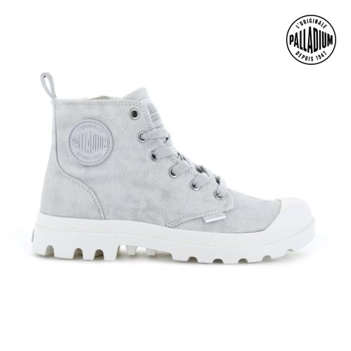 Palladium Pampa Zip Desertwash Stiefel Damen Hellgrau | CH-1ZLD9