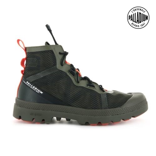 Palladium Travel Lite+ Adventure High Tops Sneaker Herren Olivgrün | CH-8RKP4